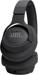 JBL Tune 720BT Wireless Over-Ear Headphones, Pure Bass Sound, Bluetooth 5.3, 76H Battery, Hands-Free Call, Multi-Point Connection, Foldable, Detachable Audio Cable - Black, JBLT720BTBLK - Image 4