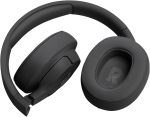JBL Tune 720BT Wireless Over-Ear Headphones, Pure Bass Sound, Bluetooth 5.3, 76H Battery, Hands-Free Call, Multi-Point Connection, Foldable, Detachable Audio Cable - Black, JBLT720BTBLK - Image 8