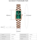 SAPPHERO Watches for Women Luxury Ladies Watches Women's Bracelet Watch Small Stainless Steel Analog 3ATM Waterproof Quartz Wrist Watch Gifts for Women - Image 4