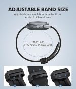 Bands for Moonswatch Watch,20mm Soft Silicone Strap Compatible with Omega x Swatch MoonSwatch Speedmaster Watch,Quick Release Magnetic Buckle Waterproof Replacement Strap for Swatch Omega Men Women - Image 4