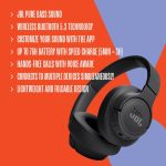 JBL Tune 720BT Wireless Over-Ear Headphones, Pure Bass Sound, Bluetooth 5.3, 76H Battery, Hands-Free Call, Multi-Point Connection, Foldable, Detachable Audio Cable - Black, JBLT720BTBLK - Image 10