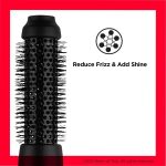 Revlon Hair Tools One-Step Style Booster - Round Brush Dryer & Styler, Round Brush- 38 mm (Thermal Bristles, Ceramic-Coated Barrel, Ionic + Ceramic Technology) RVDR5292UKE, Black - Image 2
