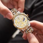 Luxury Men's Moon Phase Watch Multifunction Chronograph Quartz Wristwatch with Luminous Dial Waterproof Stainless Steel Strap - Image 5