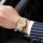 Luxury Men's Moon Phase Watch Multifunction Chronograph Quartz Wristwatch with Luminous Dial Waterproof Stainless Steel Strap - Image 2