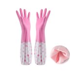 Premium Extra Long Kitchen Hand Gloves - Heavy Duty Waterproof & Reusable Dishwashing Gloves for Household Cleaning. - Image 2